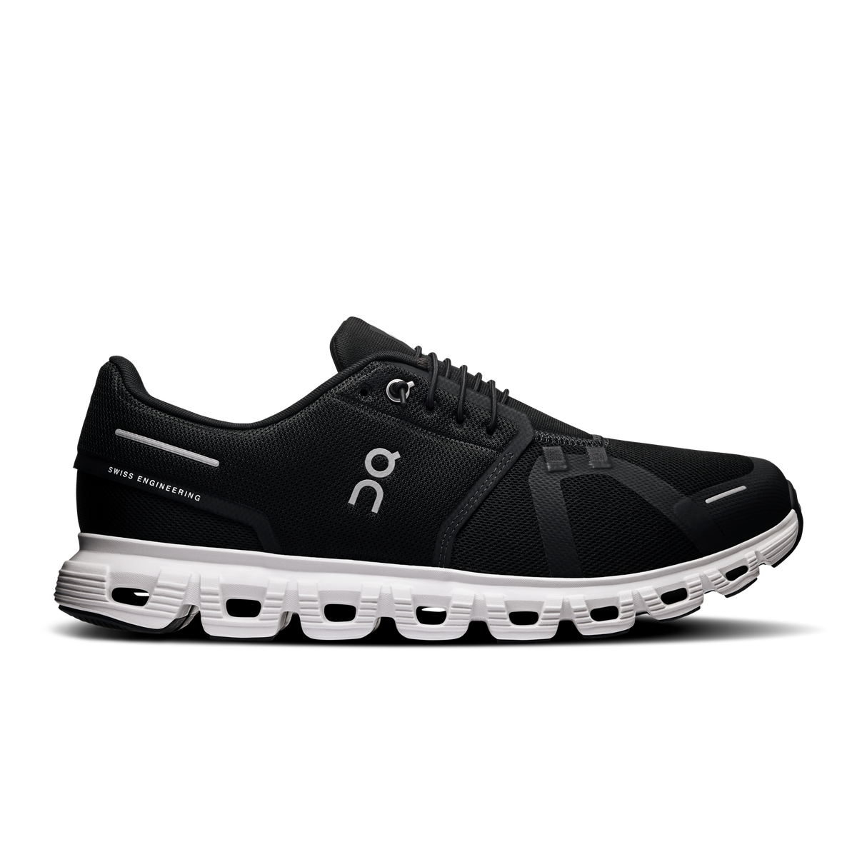 On Running Men's Cloud 6 Wide in Black/White