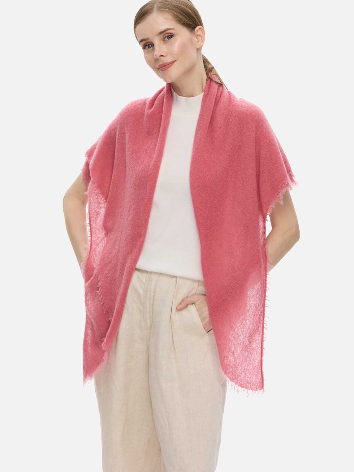 Rose CloudPuff Cashmere Scarf