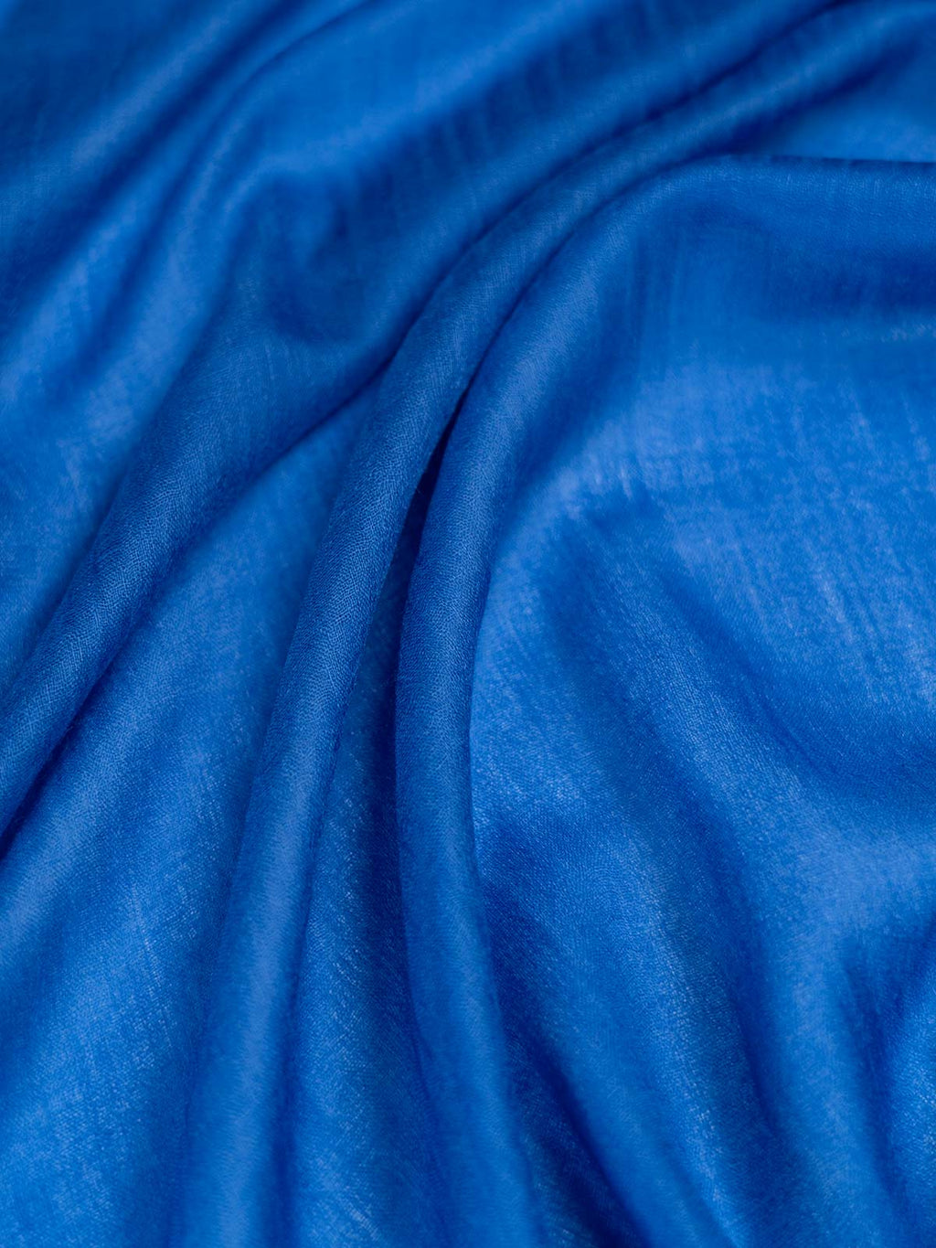 Featherlight Sapphire Cashmere Scarf
