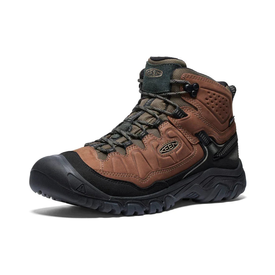 Keen Men's Targhee IV Waterproof Hiking Boot in Bison Black