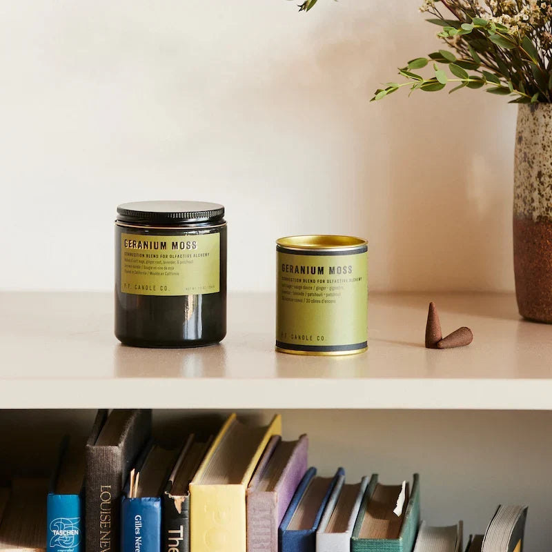 P. F. Candle Co. Geranium Moss Incense Cones