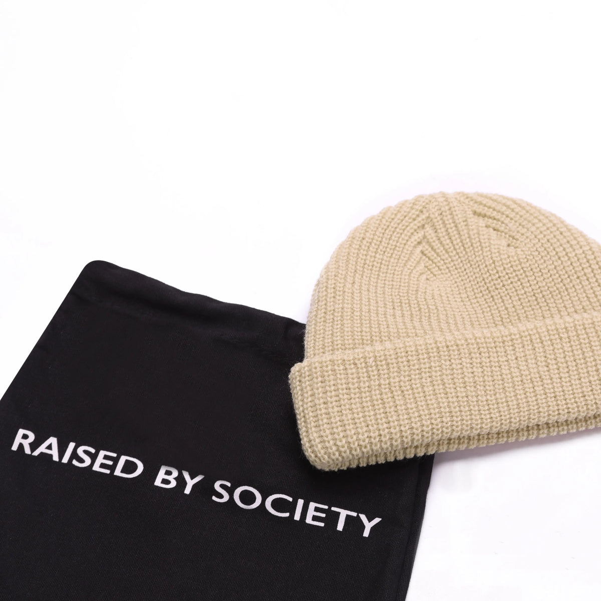 BEIGE FISHERMAN BEANIE