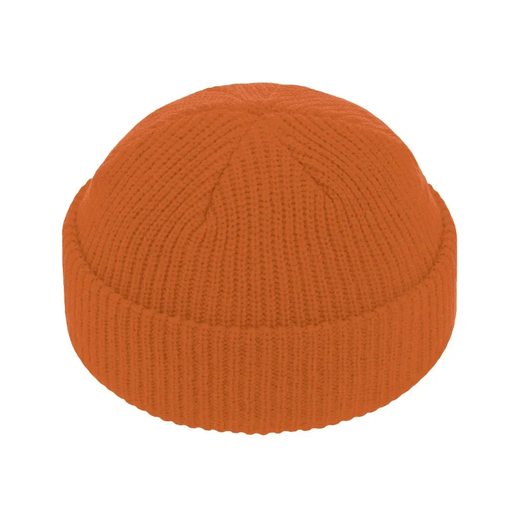 BURNT ORANGE FISHERMAN BEANIE