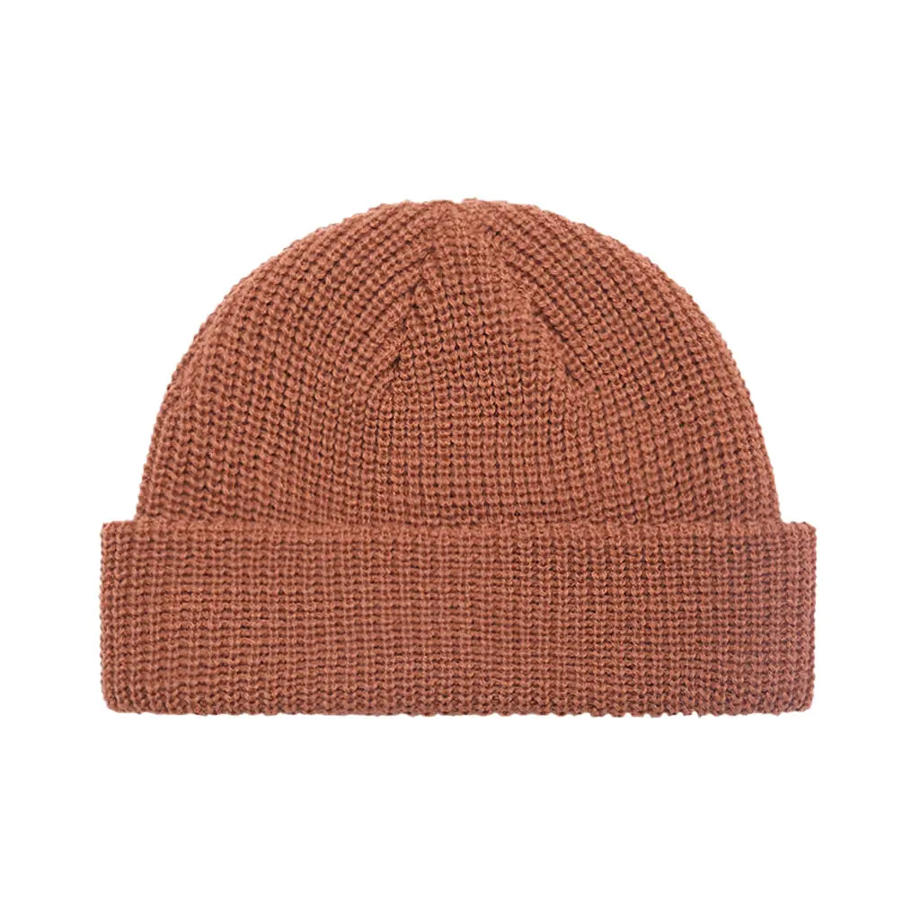 CARAMEL BROWN FISHERMAN BEANIE