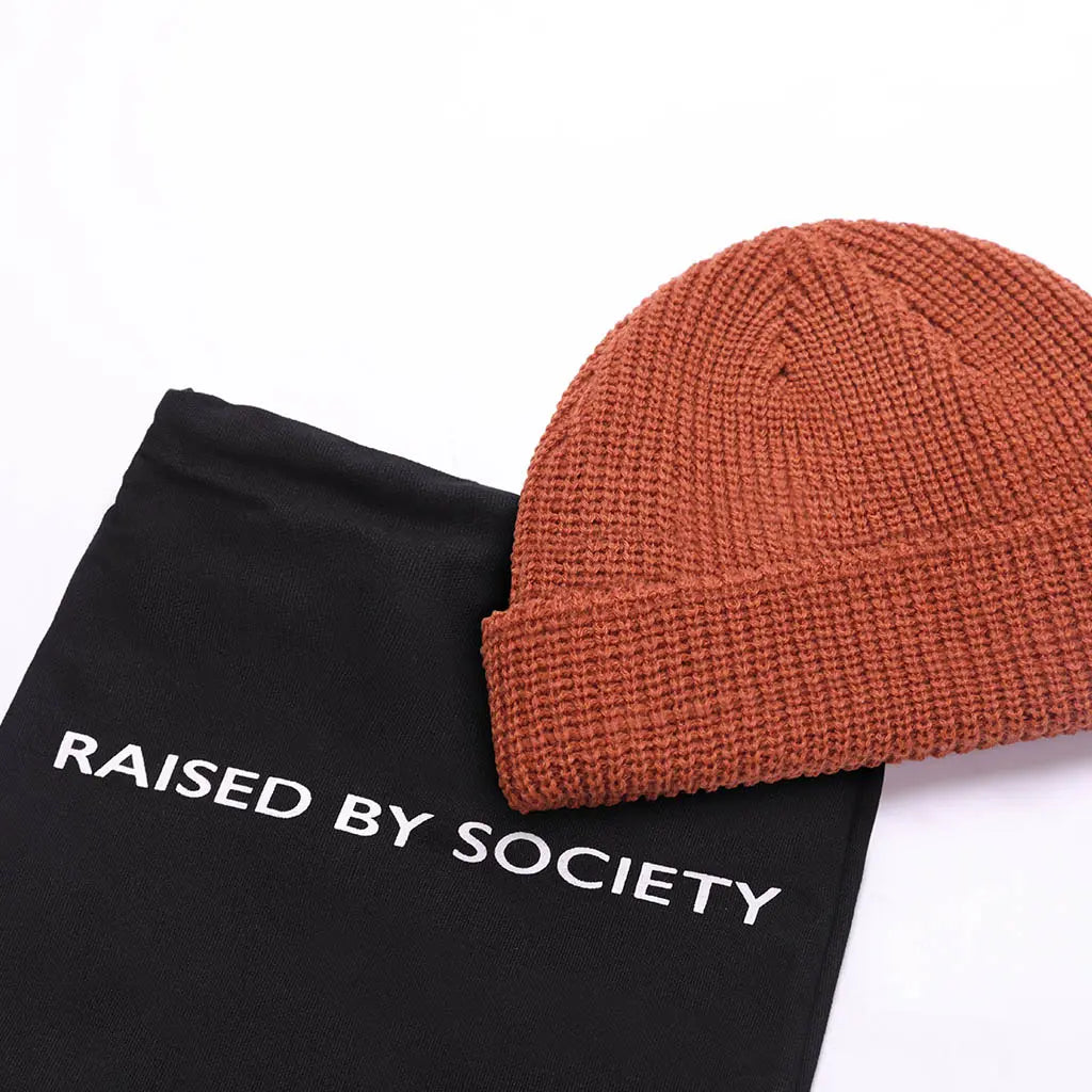 CARAMEL BROWN FISHERMAN BEANIE