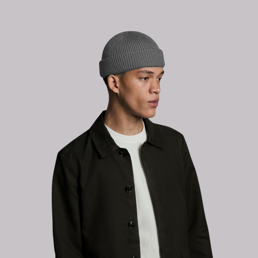 DARK GREY SHORT BEANIE