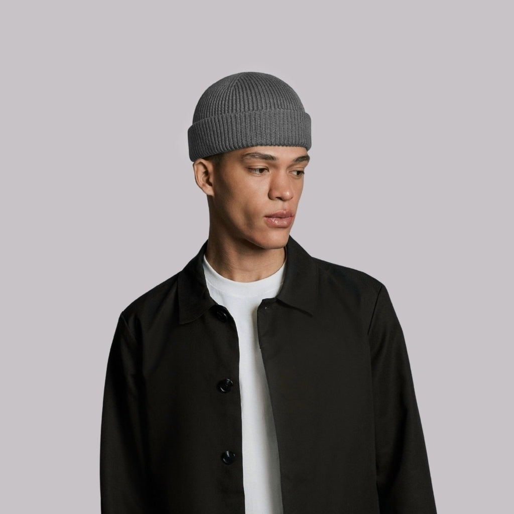 DARK GREY SHORT BEANIE