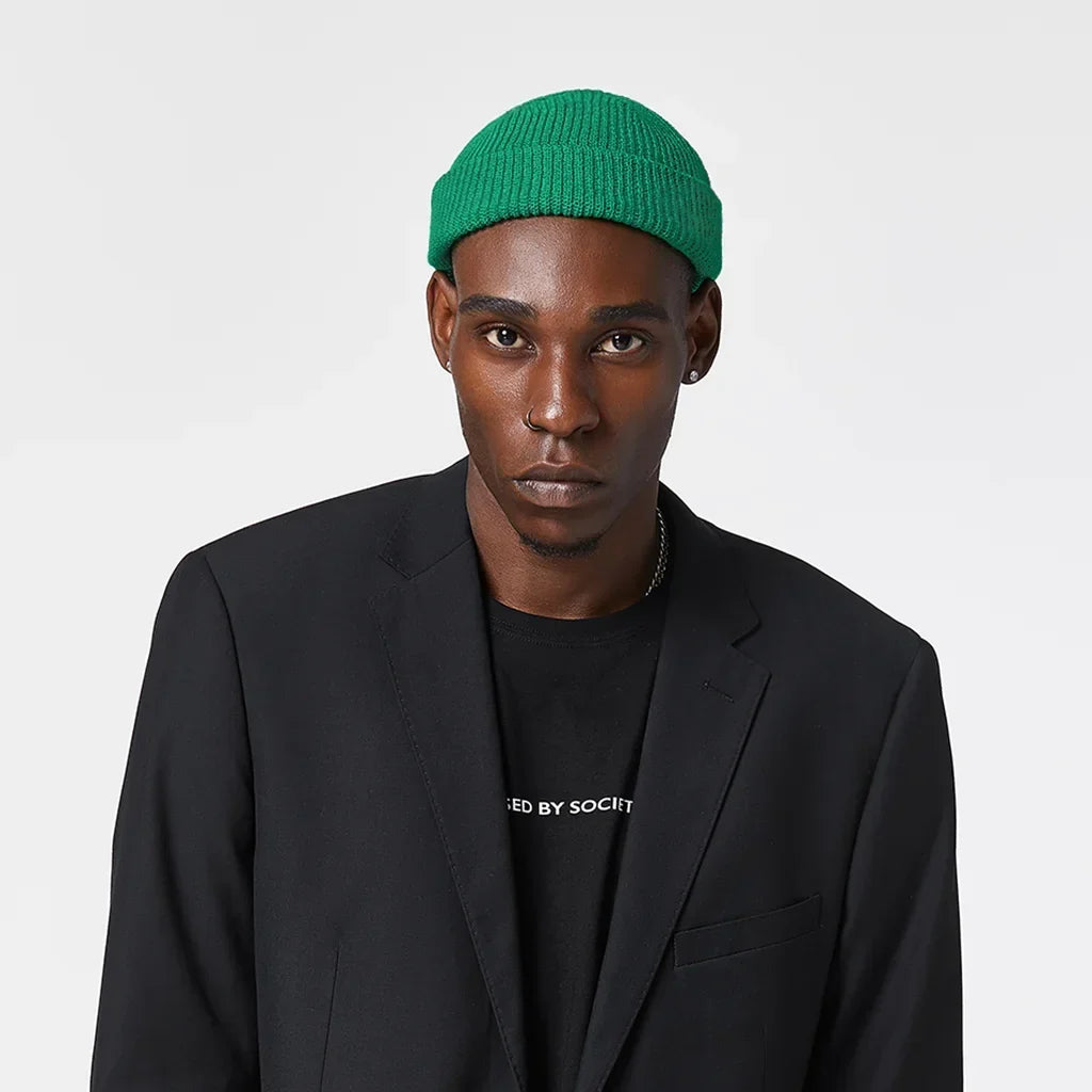 HUNTER GREEN FISHERMAN BEANIE