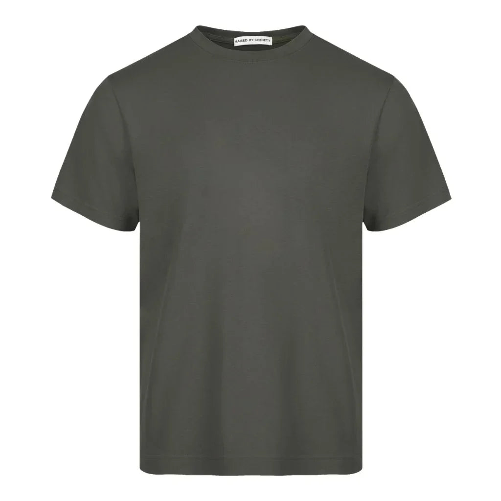 MILITARY GREEN LOOPWHEELED T-SHIRT 2-PACK