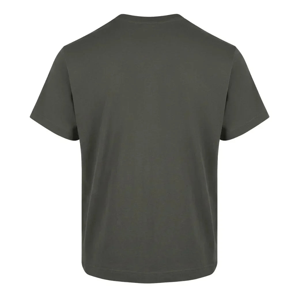 MILITARY GREEN LOOPWHEELED T-SHIRT