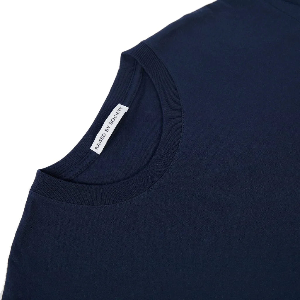 NAVY LOOPWHEELED T-SHIRT 3-PACK