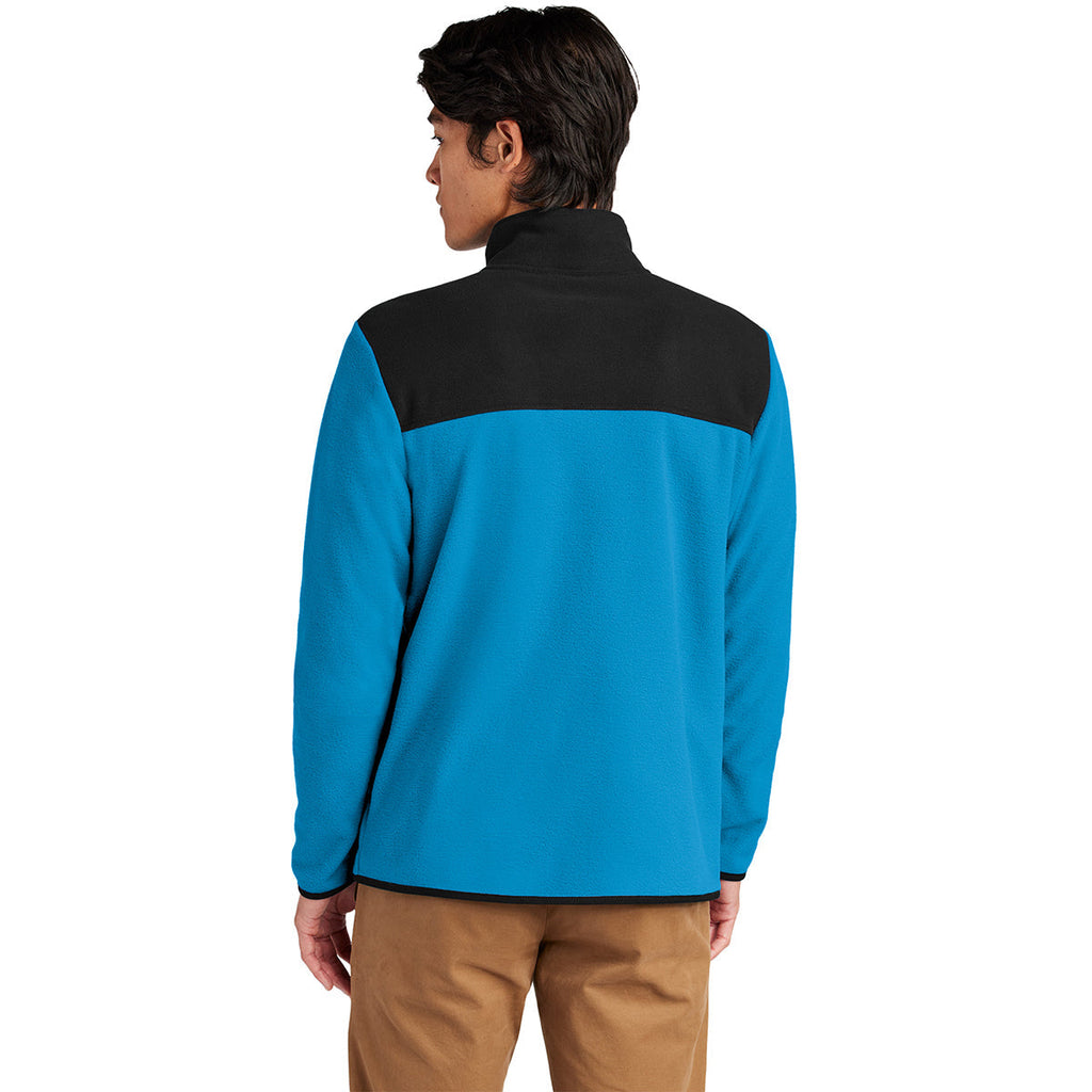 The North Face Men's Hero Blue/ TNF Black Glacier Full-Zip Fleece Jacket