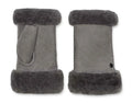 UGG Sheepskin Fingerless Glove in Metal