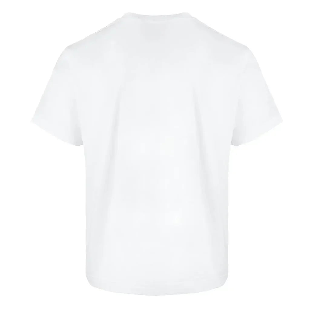 WHITE LOOPWHEELED T-SHIRT