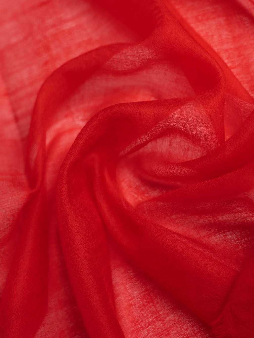 Featherlight Red Cashmere Scarf