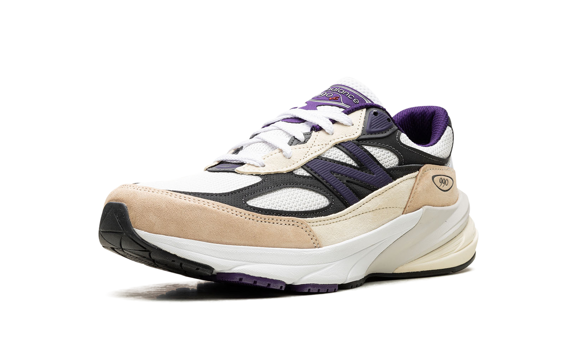 990v6 "Made In USA - Teddy Santis White Black Plum" U990WB6